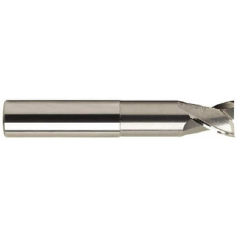 OSG 1, 1 LOC, 1 Shank Diam, 6 OAL, 2 Flute, Solid Carbide Square End Mill Single End, Uncoated, Spiral Flute, 30 Heli...