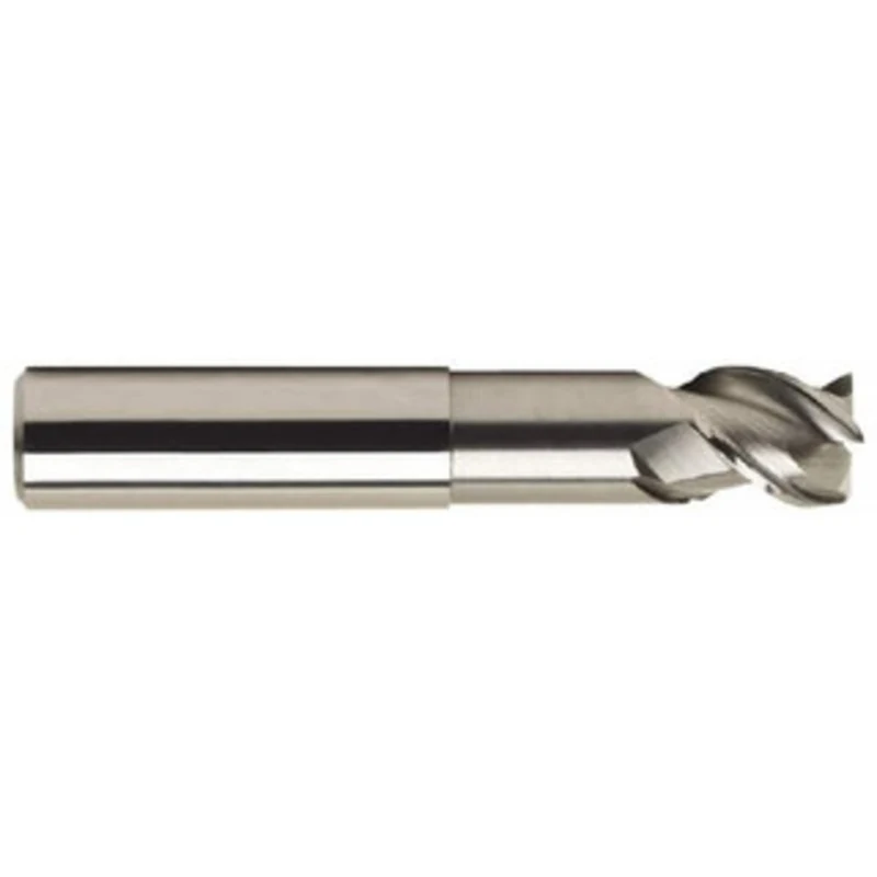 OSG 1, 1 LOC, 1 Shank Diam, 6 OAL, 3 Flute, Solid Carbide Square End Mill Single End, Uncoated, Spiral Flute, 45 Heli...