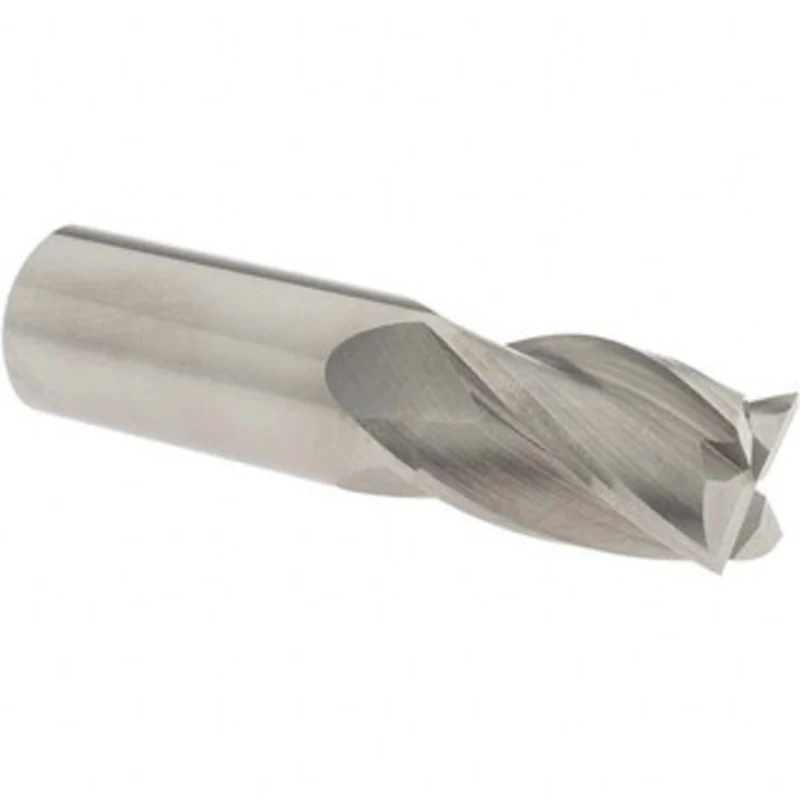 OSG 1, 1-1/2 LOC, 1 Shank Diam, 4 OAL, 4 Flute, Solid Carbide Square End Mill Single End, Uncoated, Spiral Flute, 30 ...