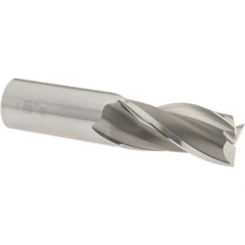 OSG 1, 2 LOC, 1 Shank Diam, 4-1/2 OAL, 3 Flute, Cobalt Square End Mill Single End, Uncoated, Spiral Flute, 30 Helix, ...