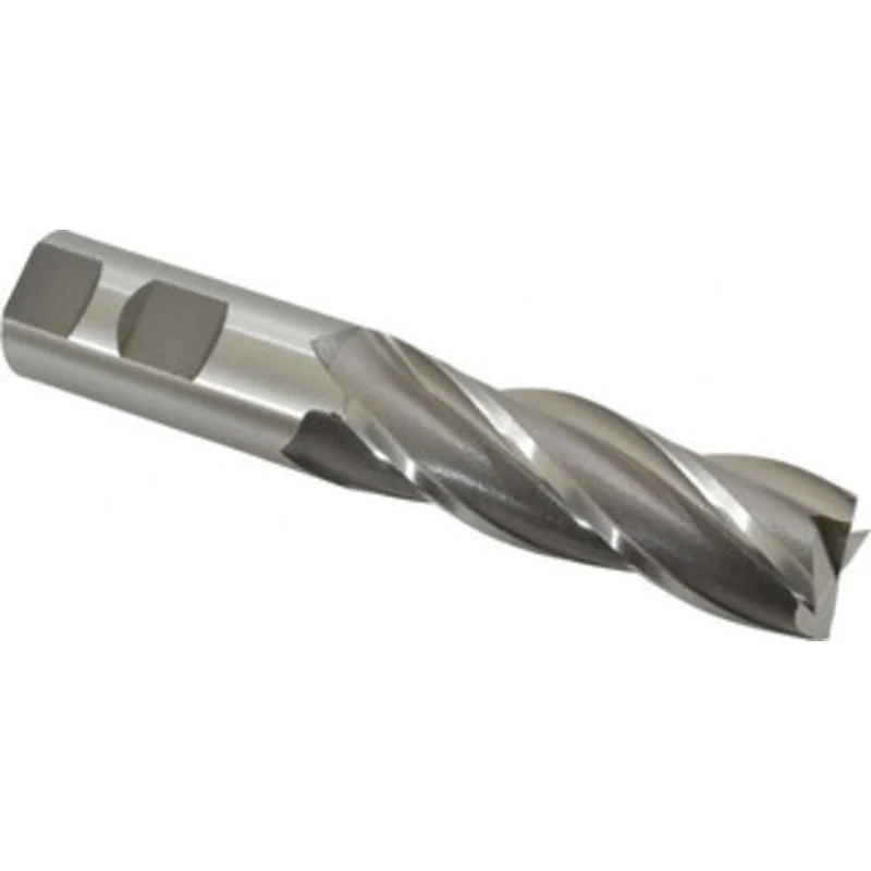 Accupro 9/16, 1-1/2 LOC, 9/16 Shank Diam, 3-1/2 OAL, 5 Flute, Solid Carbide Square End Mill Single End, Uncoated, Spi...