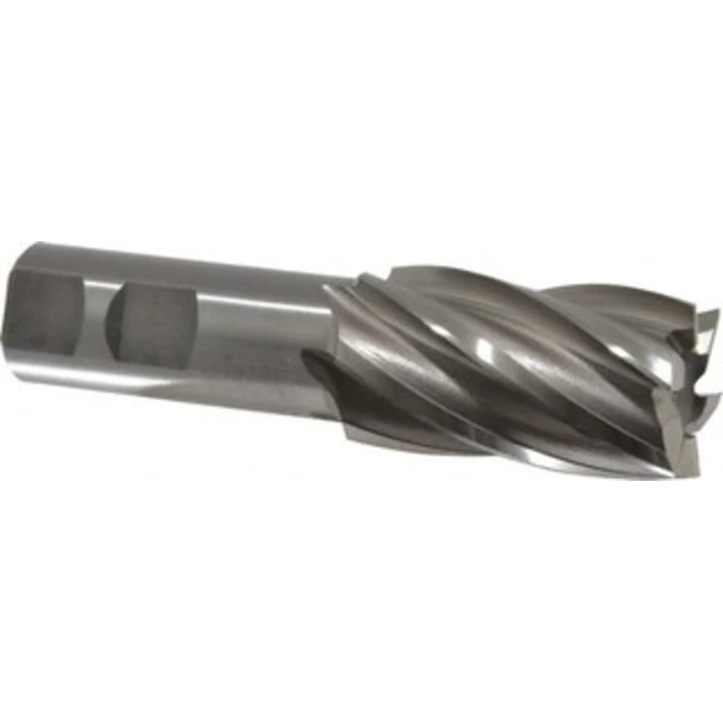 OSG 1-1/8, 2 LOC, 7/8 Shank Diam, 4-1/4 OAL, 6 Flute, Cobalt Square End Mill Single End, Uncoated, Spiral Flute, 30 H...