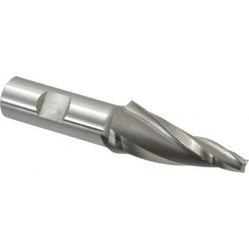 OSG 10 per Side 1/4 Small End Diam 2-1/4 LOC 3-Flute Cobalt Tapered Square End Mill Uncoated, 3/4 Shank Diam, 4-1/2 O...