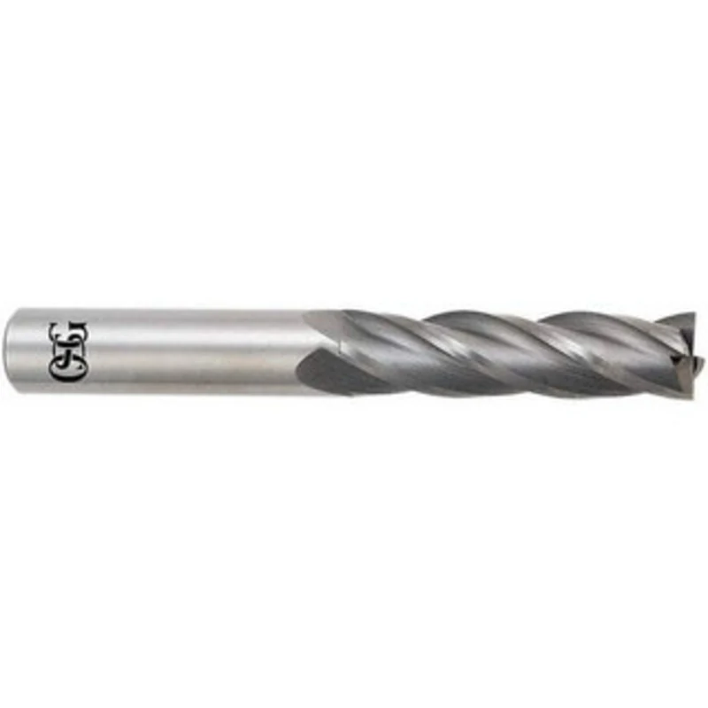 OSG 10mm, 32mm LOC, 10mm Shank Diam, 76mm OAL, 4 Flute, Solid Carbide Square End Mill Single End, Uncoated, Spiral Fl...
