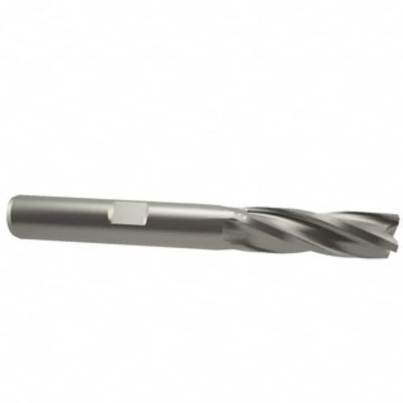 OSG 11/16, 1-5/8 LOC, 5/8 Shank Diam, 3-3/4 OAL, 4 Flute, Cobalt Square End Mill Single End, Uncoated, Spiral Flute, ...