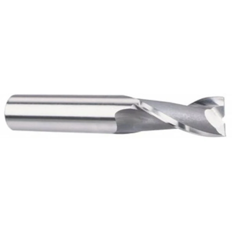 OSG 11/32, 9/16 LOC, 3/8 Shank Diam, 2-5/16 OAL, 2 Flute, Vanadium High Speed Steel Square End Mill Single End, TiCN ...