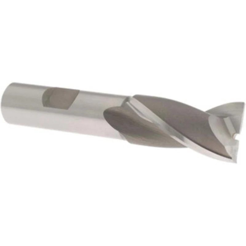 OSG 13/16, 1-1/2 LOC, 5/8 Shank Diam, 3-5/8 OAL, 2 Flute, Cobalt Square End Mill Single End, Uncoated, Spiral Flute, ...
