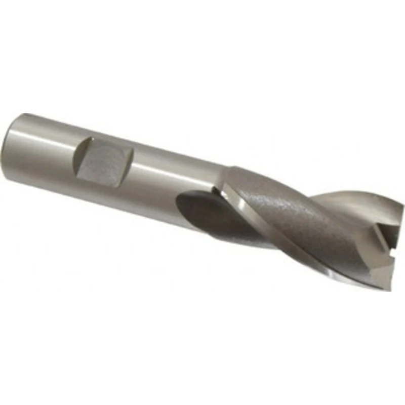 OSG 13/16, 1-1/2 LOC, 5/8 Shank Diam, 3-5/8 OAL, 2 Flute, Vanadium High Speed Steel Square End Mill Single End, Uncoa...