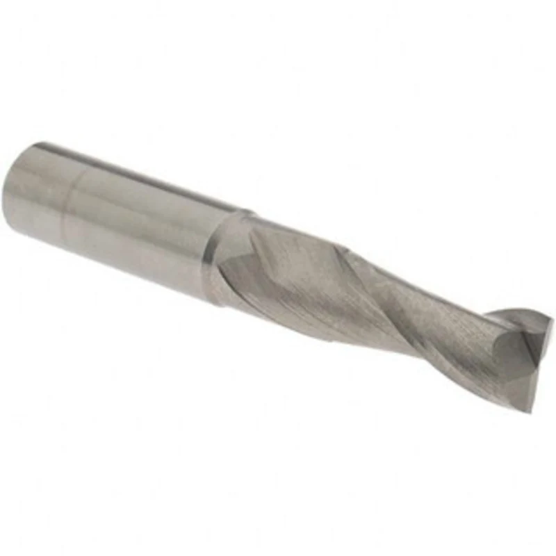OSG 13/32, 1 LOC, 7/16 Shank Diam, 2-3/4 OAL, 2 Flute, Solid Carbide Square End Mill Single End, Uncoated, Spiral Flu...