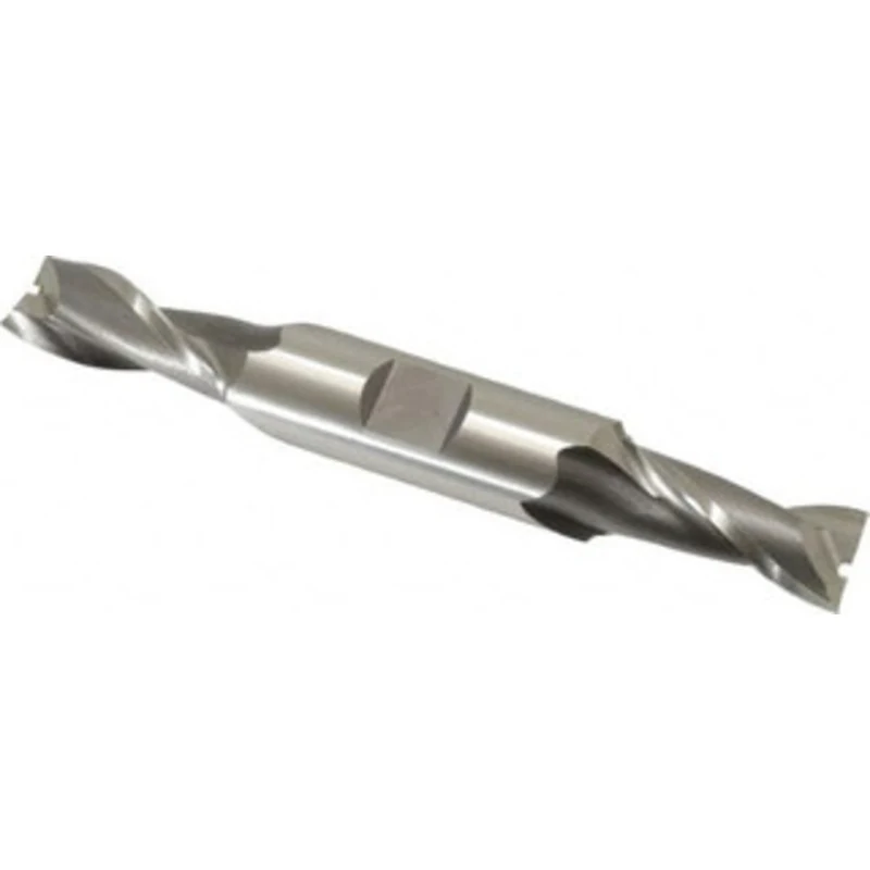 OSG 13mm, 1-1/8 LOC, 5/8 Shank Diam, 4-1/2 OAL, 2 Flute, Cobalt Square End Mill Double End, Uncoated, Spiral Flute, 3...