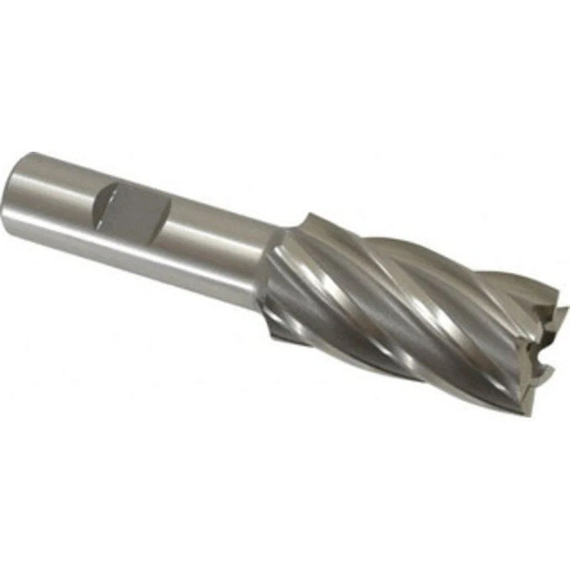 OSG 15/16, 1-7/8 LOC, 5/8 Shank Diam, 4 OAL, 6 Flute, Cobalt Square End Mill Single End, Uncoated, Spiral Flute, 30 H...