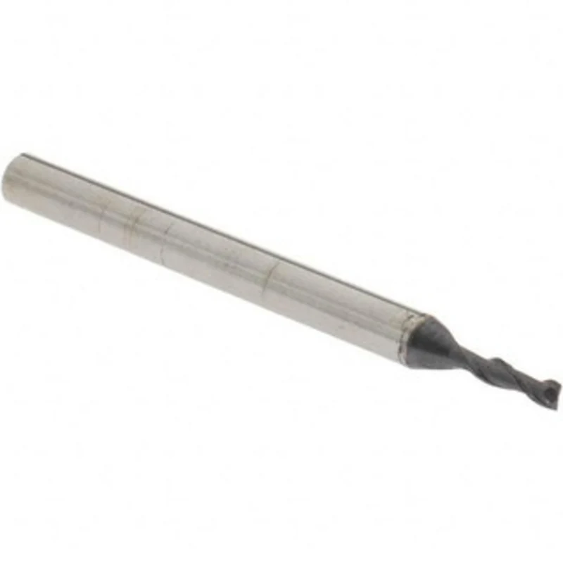 OSG 1/16, 3/16 LOC, 1/8 Shank Diam, 1-1/2 OAL, 2 Flute, Solid Carbide Square End Mill Single End, TiAlN Finish, Spira...