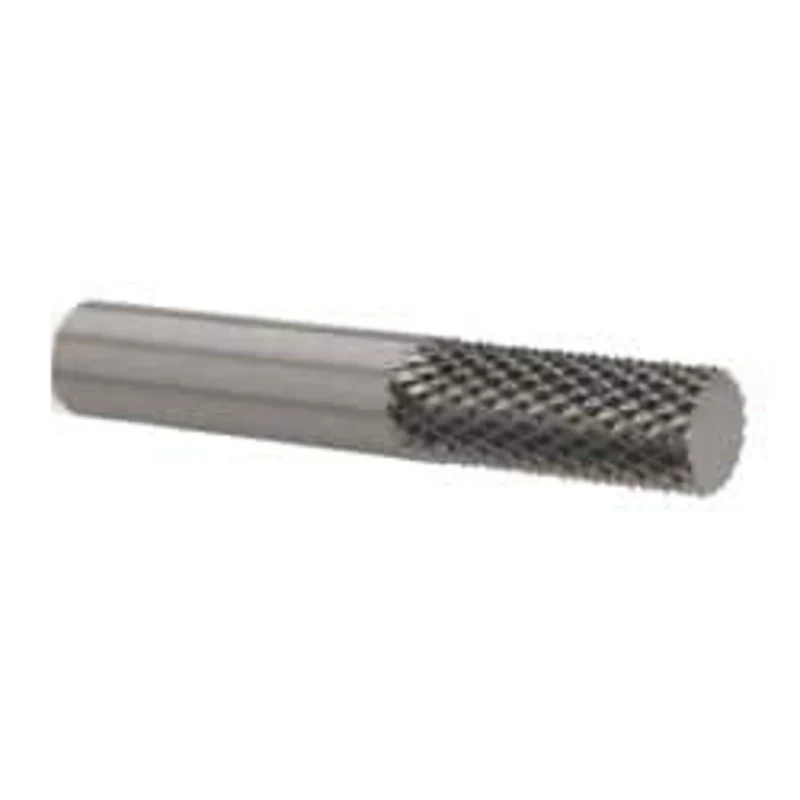 OSG 1/2 Diam, 1 LOC, 1/2 Shank Diam, Plain (No End) Diamond-Pattern Router Bit Solid Carbide, Finish, 2-1/2 OAL, RH C...