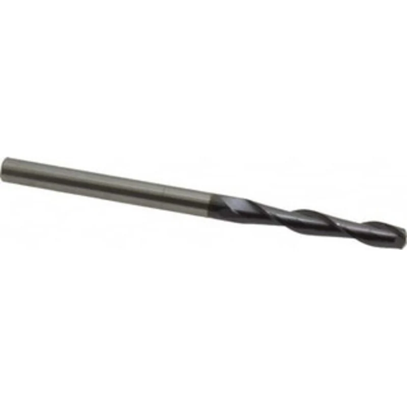OSG 1/4, 1-1/2 LOC, 1/4 Shank Diam, 4 OAL, 2 Flute, Solid Carbide Square End Mill Single End, TiAlN Finish, Spiral Fl...