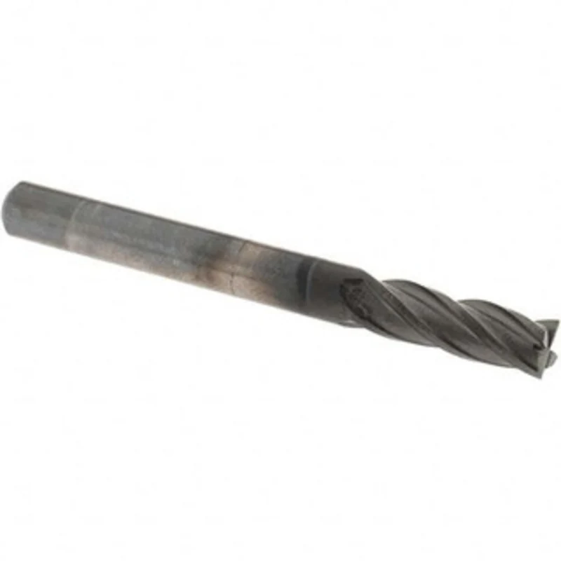 OSG 1/4, 3/4 LOC, 1/4 Shank Diam, 2-1/2 OAL, 4 Flute, Solid Carbide Square End Mill Single End, Diamond Finish, Spira...