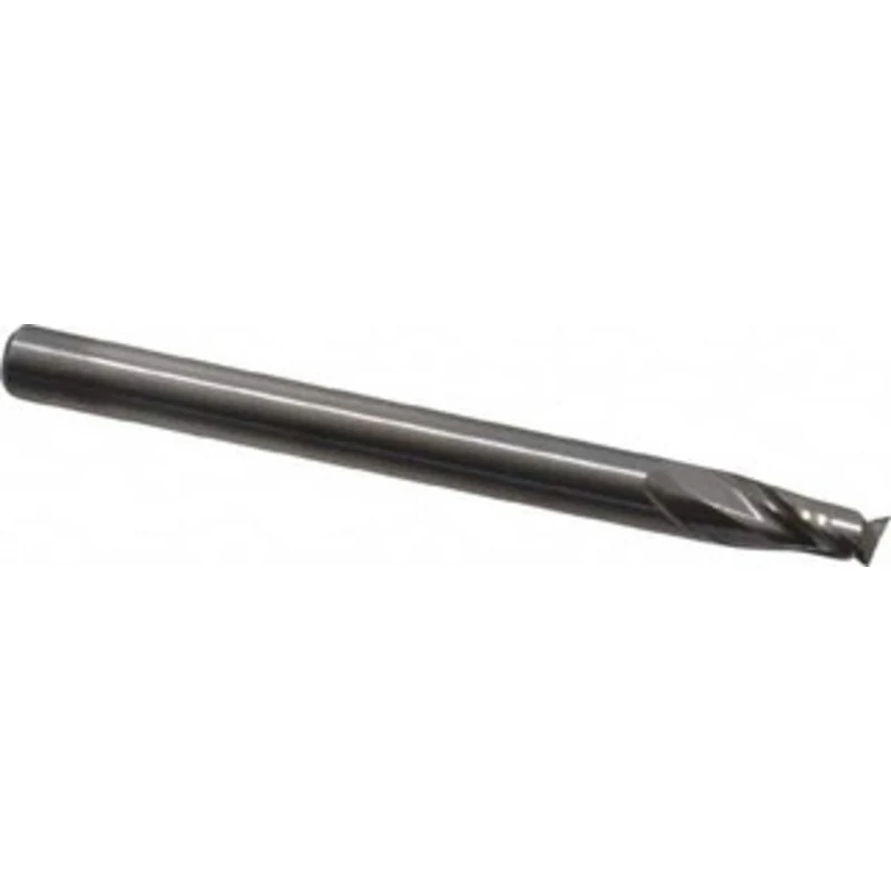 KYOCERA SGS 1/64, 1/32 LOC, 1/8 Shank Diam, 1-1/2 OAL, 4 Flute, Solid Carbide Square End Mill Single End, AlTiN Finis...
