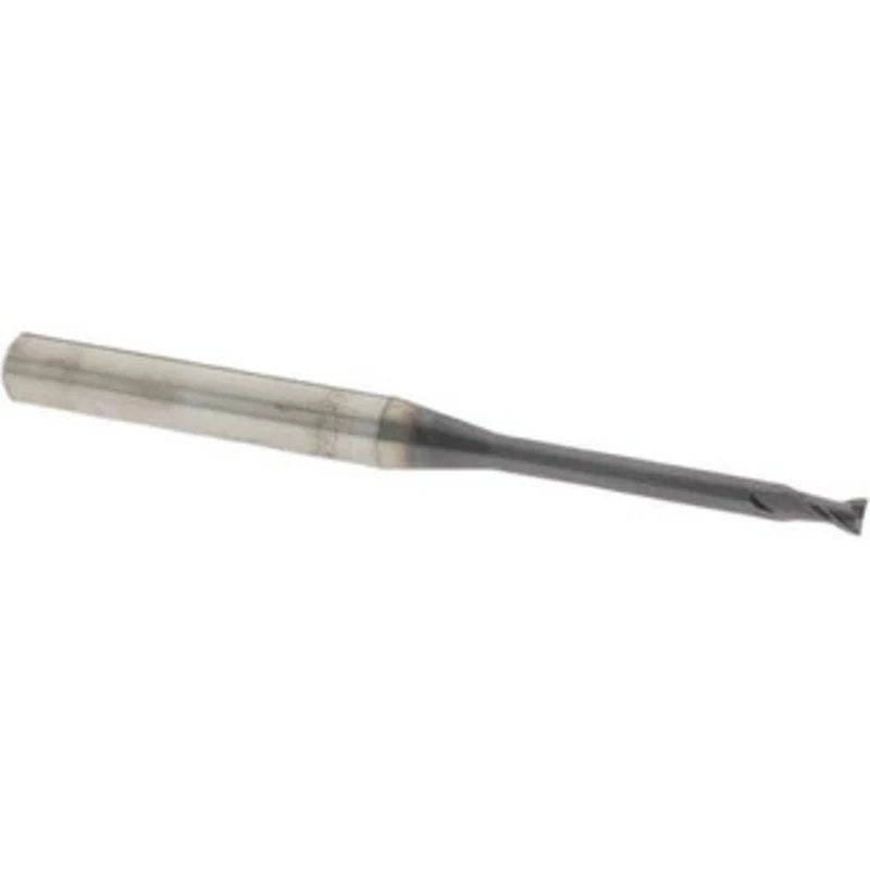 OSG 1/8, 3/16 LOC, 1/4 Shank Diam, 3 OAL, 2 Flute, Solid Carbide Square End Mill Single End, TiAlN Finish, Spiral Flu...