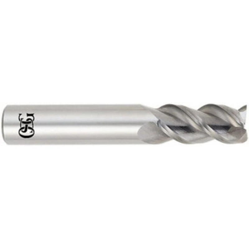 OSG 1mm, 3mm LOC, 3mm Shank Diam, 39mm OAL, 3 Flute, Solid Carbide Square End Mill Single End, Uncoated, Spiral Flute...