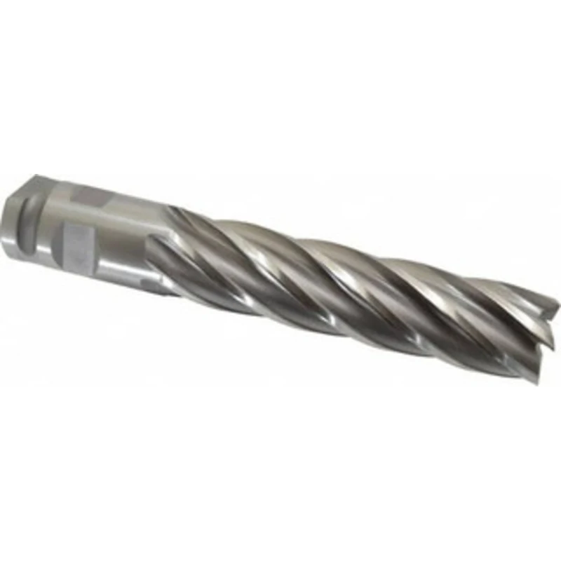 OSG 2, 8 LOC, 2 Shank Diam, 11-3/4 OAL, 6 Flute, Cobalt Square End Mill Single End, Uncoated, Spiral Flute, 30 Helix,...