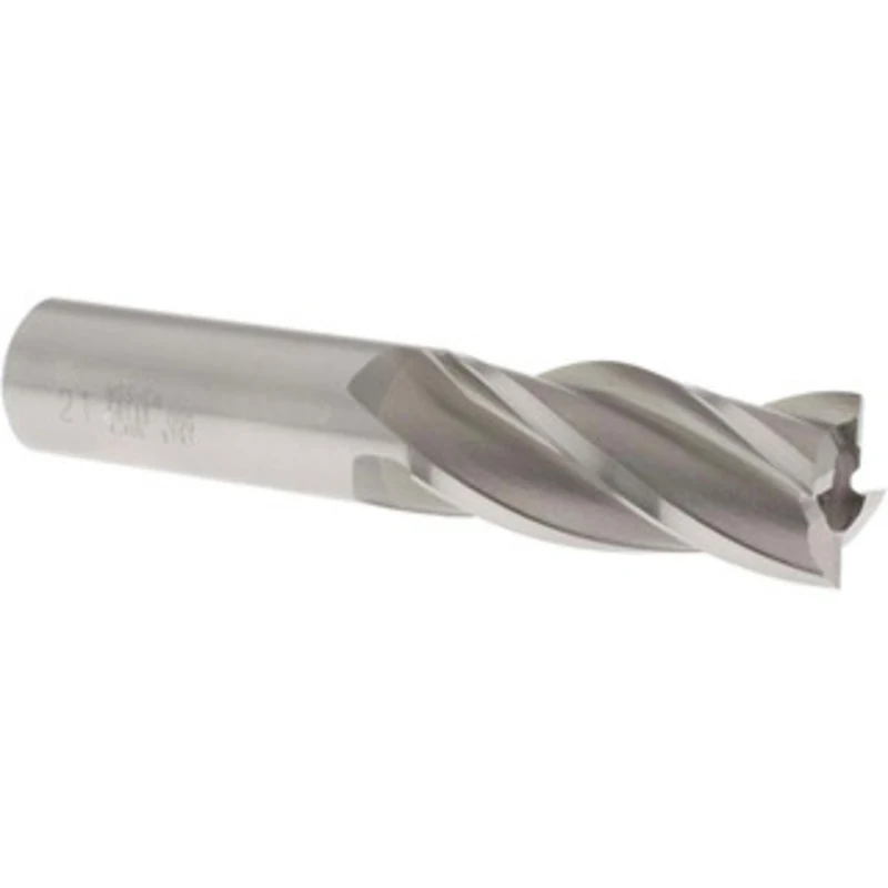 OSG 21mm, 1-7/8 LOC, 3/4 Shank Diam, 4-1/8 OAL, 4 Flute, Cobalt Square End Mill Single End, Uncoated, Spiral Flute, 3...