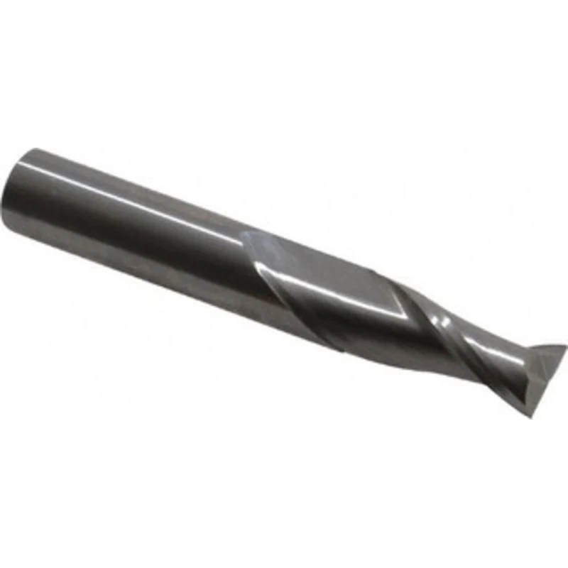 OSG 23/64, 7/8 LOC, 3/8 Shank Diam, 2-1/2 OAL, 2 Flute, Solid Carbide Square End Mill Single End, Uncoated, Spiral Fl...