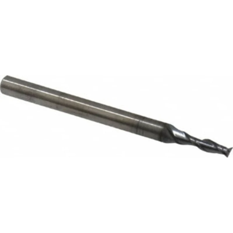 OSG 2mm, 7mm LOC, 3mm Shank Diam, 39mm OAL, 2 Flute, Solid Carbide Square End Mill Single End, TiAlN Finish, Spiral F...
