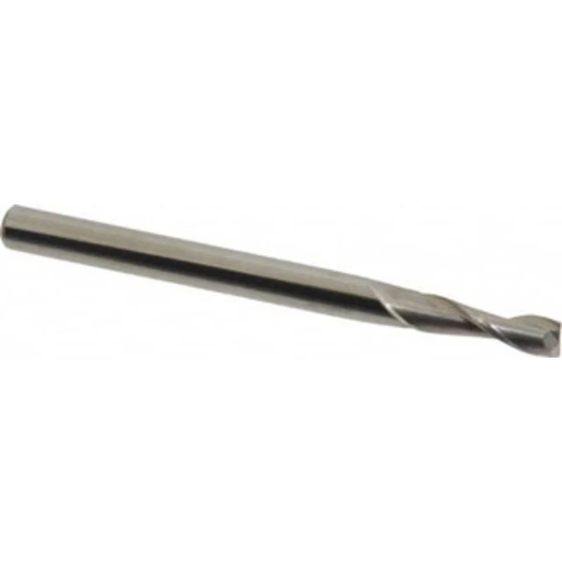 OSG 3.5mm, 12mm LOC, 4mm Shank Diam, 51mm OAL, 2 Flute, Solid Carbide Square End Mill Single End, Uncoated, Spiral Fl...