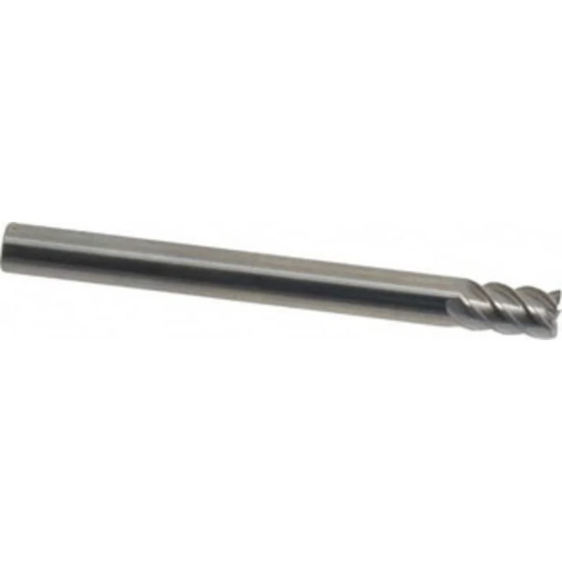 OSG 3/16, 5/16 LOC, 3/16 Shank Diam, 2 OAL, 5 Flute, Solid Carbide Square End Mill Single End, Uncoated, Spiral Flute...
