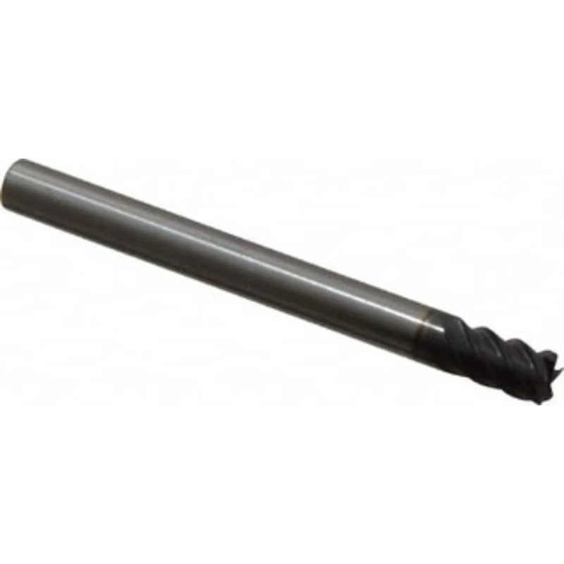 OSG 3/16, 5/16 LOC, 3/16 Shank Diam, 2 OAL, 5 Flute, Solid Carbide Square End Mill Single End, TiAlN Finish, Spiral F...