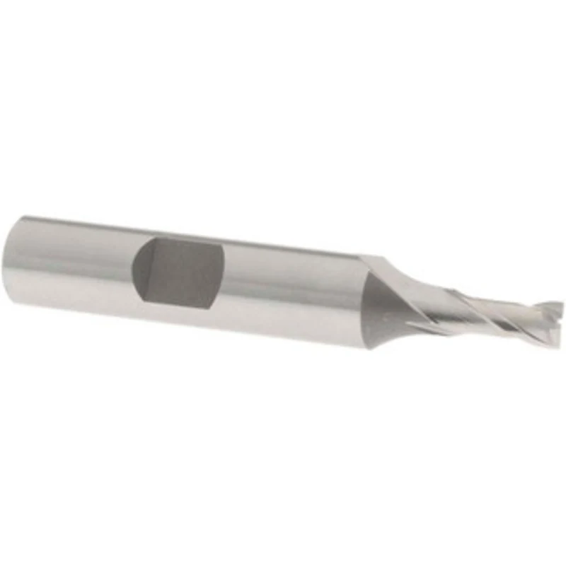 OSG 3/16, 7/16 LOC, 3/8 Shank Diam, 2-5/16 OAL, 2 Flute, Cobalt Square End Mill Single End, Uncoated, Spiral Flute, 3...