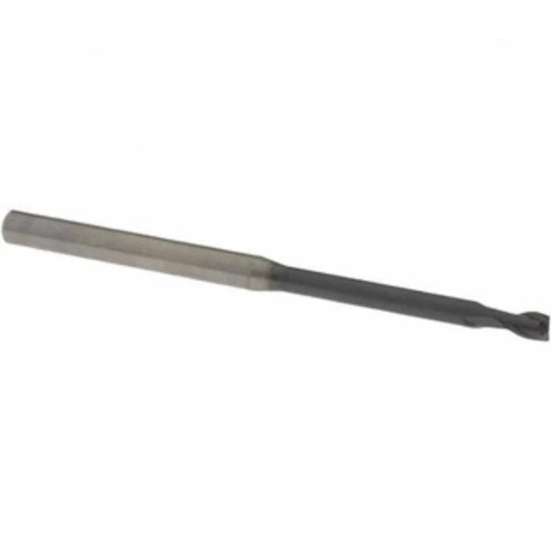 OSG 3/16, 9/32 LOC, 1/4 Shank Diam, 4 OAL, 2 Flute, Solid Carbide Square End Mill Single End, TiAlN Finish, Spiral Fl...