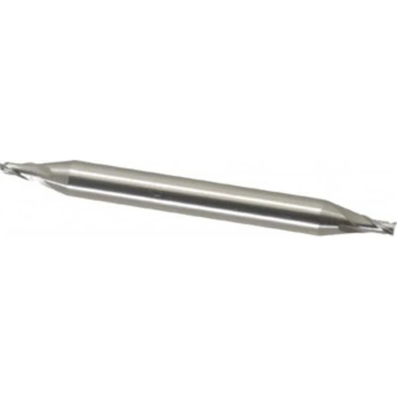 OSG 3/32, 9/64 LOC, 3/16 Shank Diam, 2 OAL, 2 Flute, Cobalt Square End Mill Double End, Uncoated, Spiral Flute, 30 He...