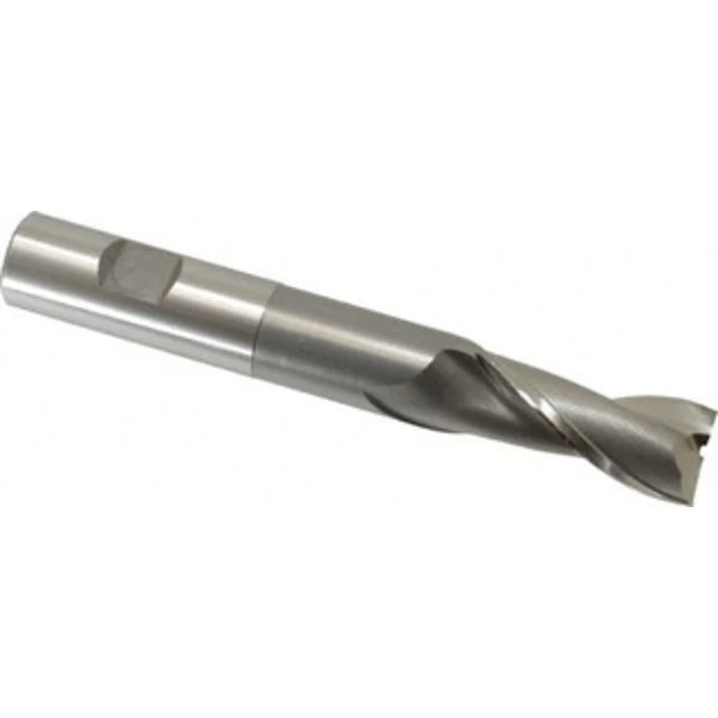 OSG 3/4, 1-5/8 LOC, 3/4 Shank Diam, 5-3/8 OAL, 2 Flute, Cobalt Square End Mill Single End, Uncoated, Spiral Flute, 30...