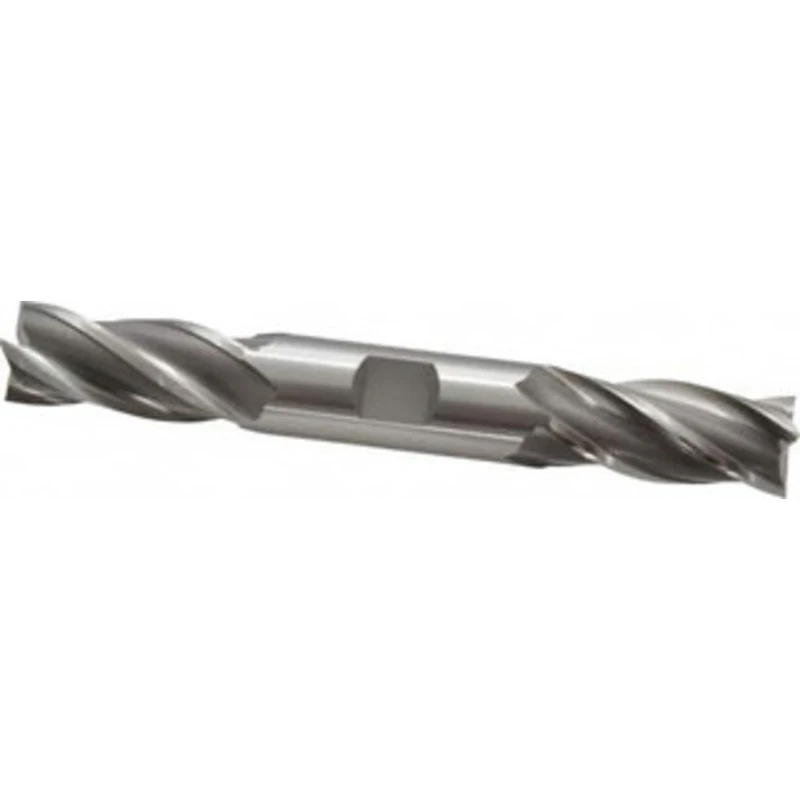 OSG 3/4, 1-5/8 LOC, 3/4 Shank Diam, 5-5/8 OAL, 4 Flute, Cobalt Square End Mill Double End, Uncoated, Spiral Flute, 30...