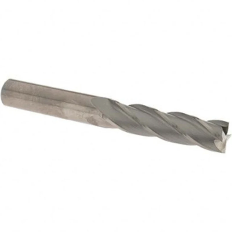 OSG 3/4, 3 LOC, 3/4 Shank Diam, 6 OAL, 4 Flute, Solid Carbide Square End Mill Single End, Uncoated, Spiral Flute, 30 ...