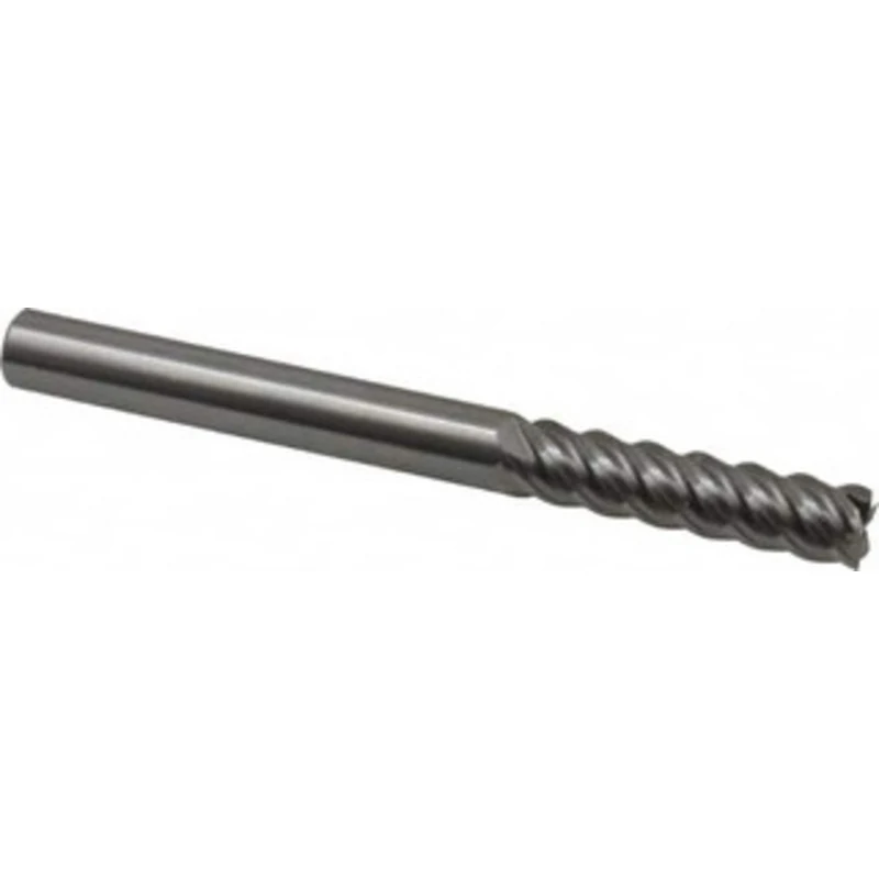 OSG 3/8, 1-1/2 LOC, 3/8 Shank Diam, 4 OAL, 5 Flute, Solid Carbide Square End Mill Single End, Uncoated, Spiral Flute,...