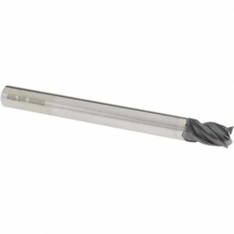 OSG 3/8, 1/2 LOC, 3/8 Shank Diam, 4 OAL, 4 Flute, Solid Carbide Square End Mill Single End, TiAlN Finish, Spiral Flut...