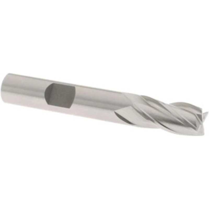 OSG 3/8, 3/4 LOC, 3/8 Shank Diam, 2-1/2 OAL, 4 Flute, Cobalt Square End Mill Single End, Uncoated, Spiral Flute, 30 H...