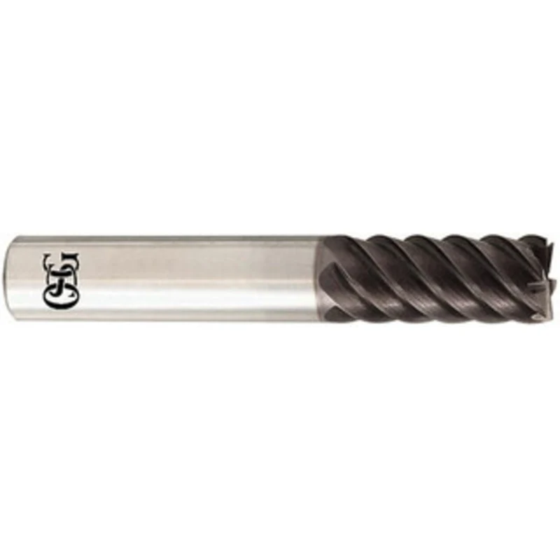 OSG 3mm, 6mm LOC, 10mm Shank Diam, 51mm OAL, 4 Flute, Solid Carbide Square End Mill Single End, TiAlN Finish, Spiral ...