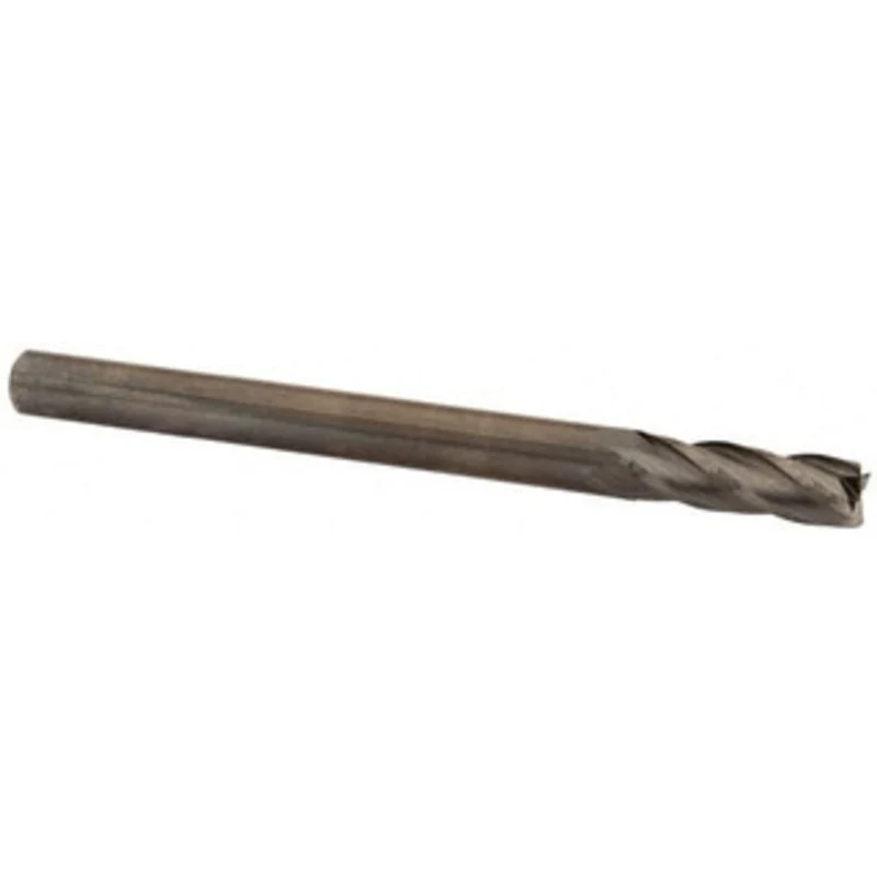 OSG 5/16, 1 LOC, 5/16 Shank Diam, 4 OAL, 4 Flute, Solid Carbide Square End Mill Single End, Uncoated, Spiral Flute, 3...