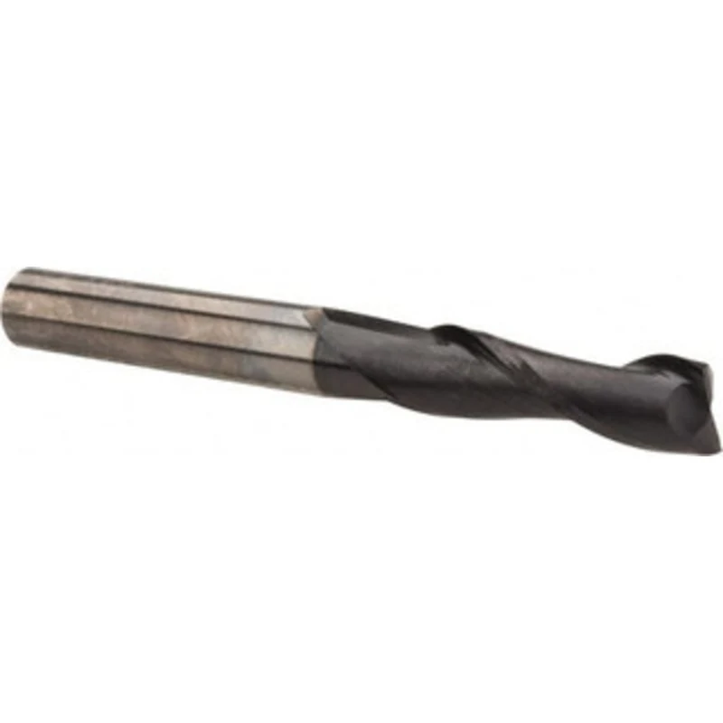 OSG 5/16, 1-1/8 LOC, 5/16 Shank Diam, 3 OAL, 2 Flute, Solid Carbide Square End Mill Single End, TiAlN Finish, Spiral ...