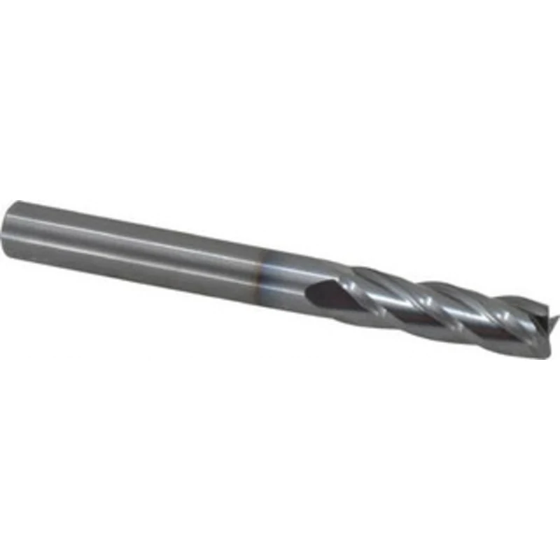 OSG 5/16, 1-1/8 LOC, 5/16 Shank Diam, 3 OAL, 4 Flute, Solid Carbide Square End Mill Single End, TiCN Finish, Spiral F...