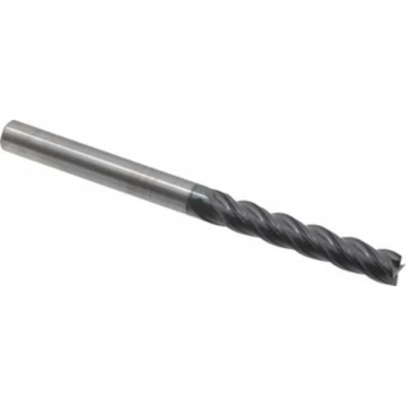OSG 5/16, 1-5/8 LOC, 5/16 Shank Diam, 4 OAL, 4 Flute, Solid Carbide Square End Mill Single End, TiAlN Finish, Spiral ...