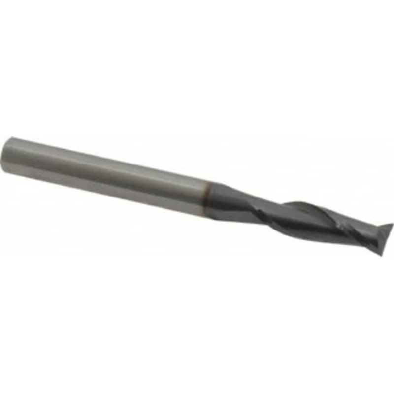 OSG 5/16, 13/16 LOC, 5/16 Shank Diam, 2-1/2 OAL, 2 Flute, Solid Carbide Square End Mill Single End, TiAlN Finish, Spi...