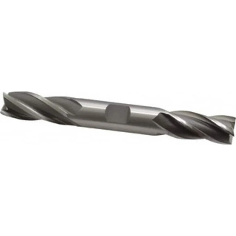 OSG 5/8, 1-3/8 LOC, 5/8 Shank Diam, 5 OAL, 4 Flute, Cobalt Square End Mill Double End, Uncoated, Spiral Flute, 30 Hel...