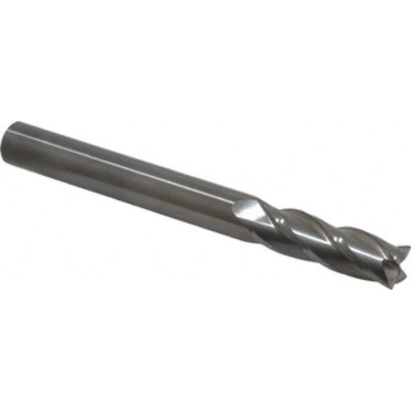 OSG 5/8, 2 LOC, 5/8 Shank Diam, 6 OAL, 4 Flute, Solid Carbide Square End Mill Single End, Uncoated, Spiral Flute, 30 ...