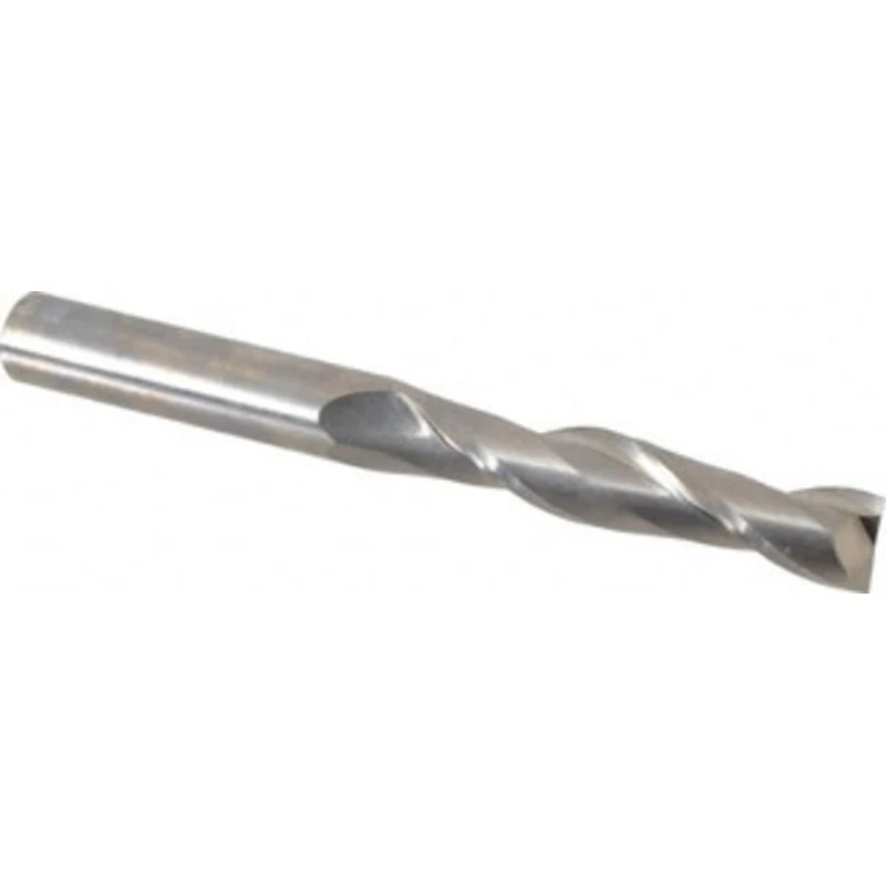 OSG 5/8, 3 LOC, 5/8 Shank Diam, 6 OAL, 2 Flute, Solid Carbide Square End Mill Single End, Uncoated, Spiral Flute, 30 ...
