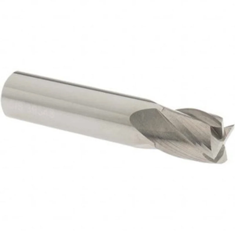 OSG 5/8, 3/4 LOC, 5/8 Shank Diam, 3 OAL, 4 Flute, Solid Carbide Square End Mill Single End, Uncoated, Spiral Flute, 3...