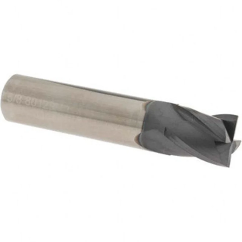OSG 5/8, 3/4 LOC, 5/8 Shank Diam, 3 OAL, 4 Flute, Solid Carbide Square End Mill Single End, TiAlN Finish, Spiral Flut...