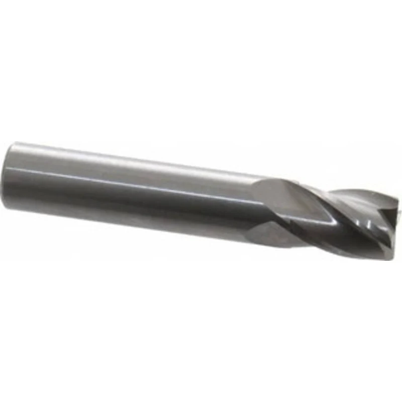 OSG 7/16, 5/8 LOC, 7/16 Shank Diam, 2-1/2 OAL, 4 Flute, Solid Carbide Square End Mill Single End, Uncoated, Spiral Fl...